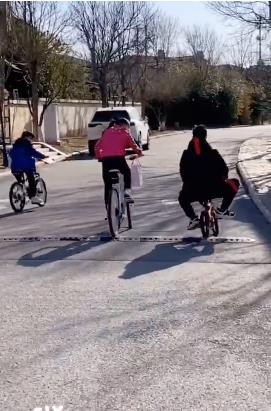 天氣好 森碟和小亮仔出門“遛爸爸”