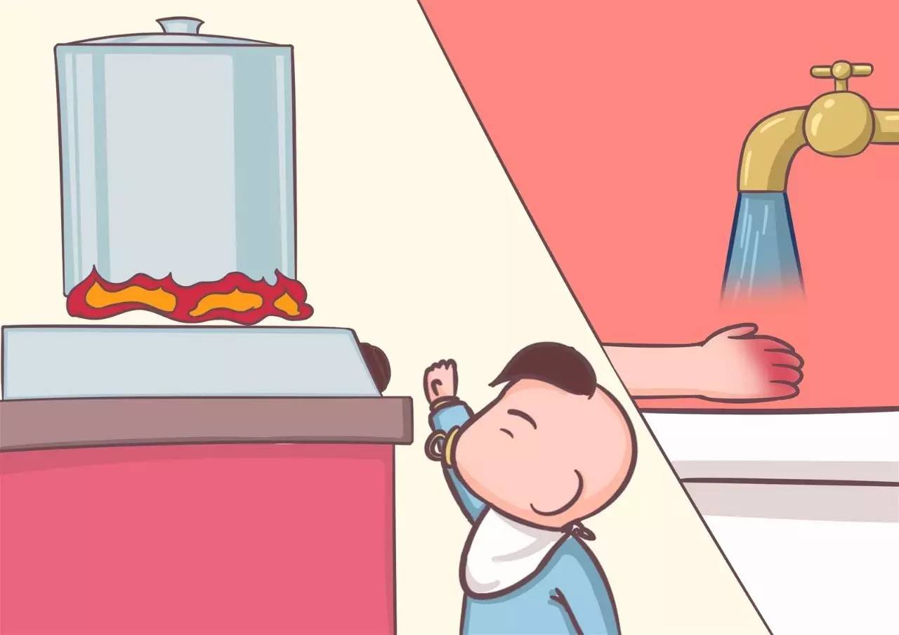 熊孩子打翻滾燙熱水，家長(zhǎng)急救措施很重要！