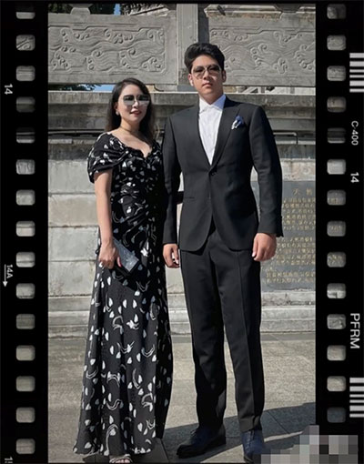 郭濤14歲兒子近照變化大，身材魁梧壯碩